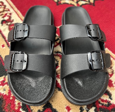 Picture of New Super Stylish Fashionable Arizona Eva Comfortable Adjustable Buckle Sandals for Men Black