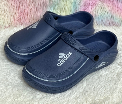 Picture of Mens New Adiform Comfortable Thick Footbed Mule Clogs Slip-on Crocs Shoes Sandals Black