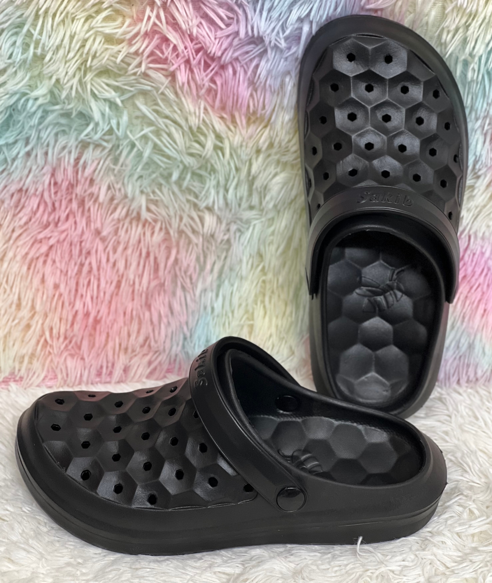 Picture of Mens New HexStep Comfortable Slip-on Varsity Clogs Shoes Sandals