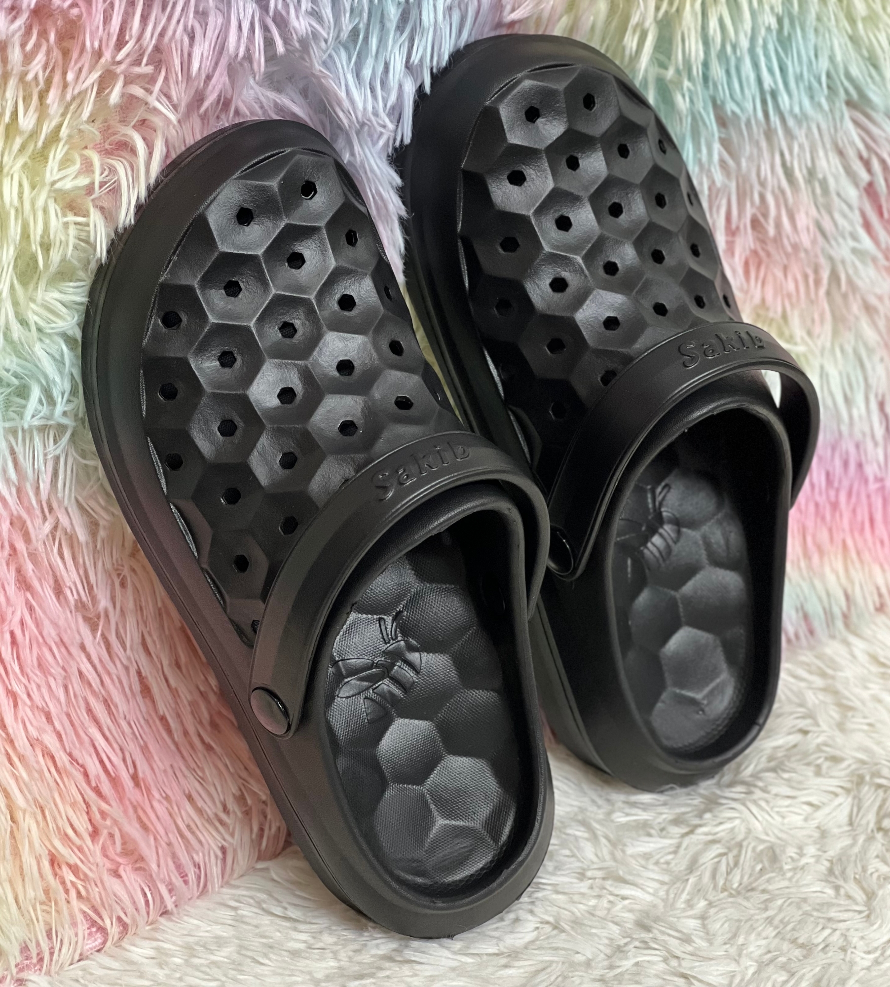 Picture of Mens New HexStep Comfortable Slip-on Varsity Clogs Shoes Sandals