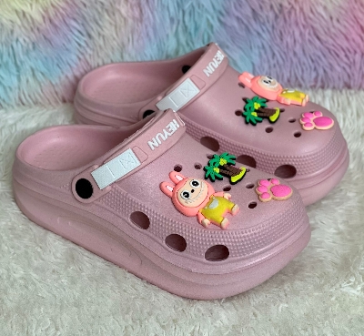 Picture of New Premium EVA Thick-Sole Comfort Lightweight Soft Cushion Slip-On Shoes Clogs Sandals with Cute Decorative Charms