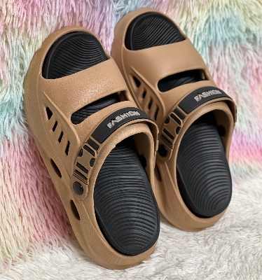 Picture of Mens New Open-Toe Dual-Strap Chunky Double Parted Sole EVA Comfort Sandal