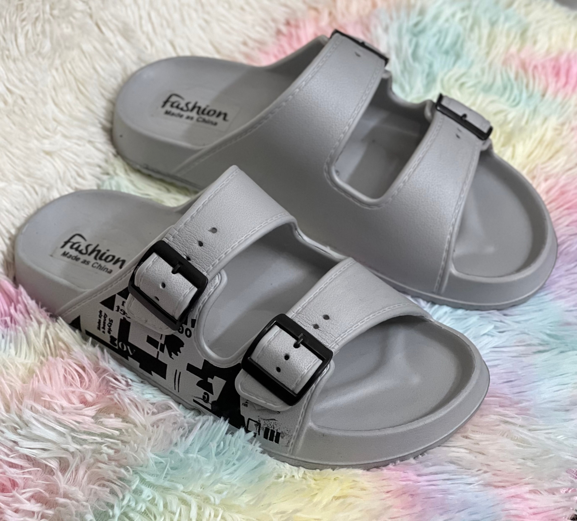 Picture of New Premium Super Comfortable StreetPrint Arizona Adjustable Buckle Slides Sandal