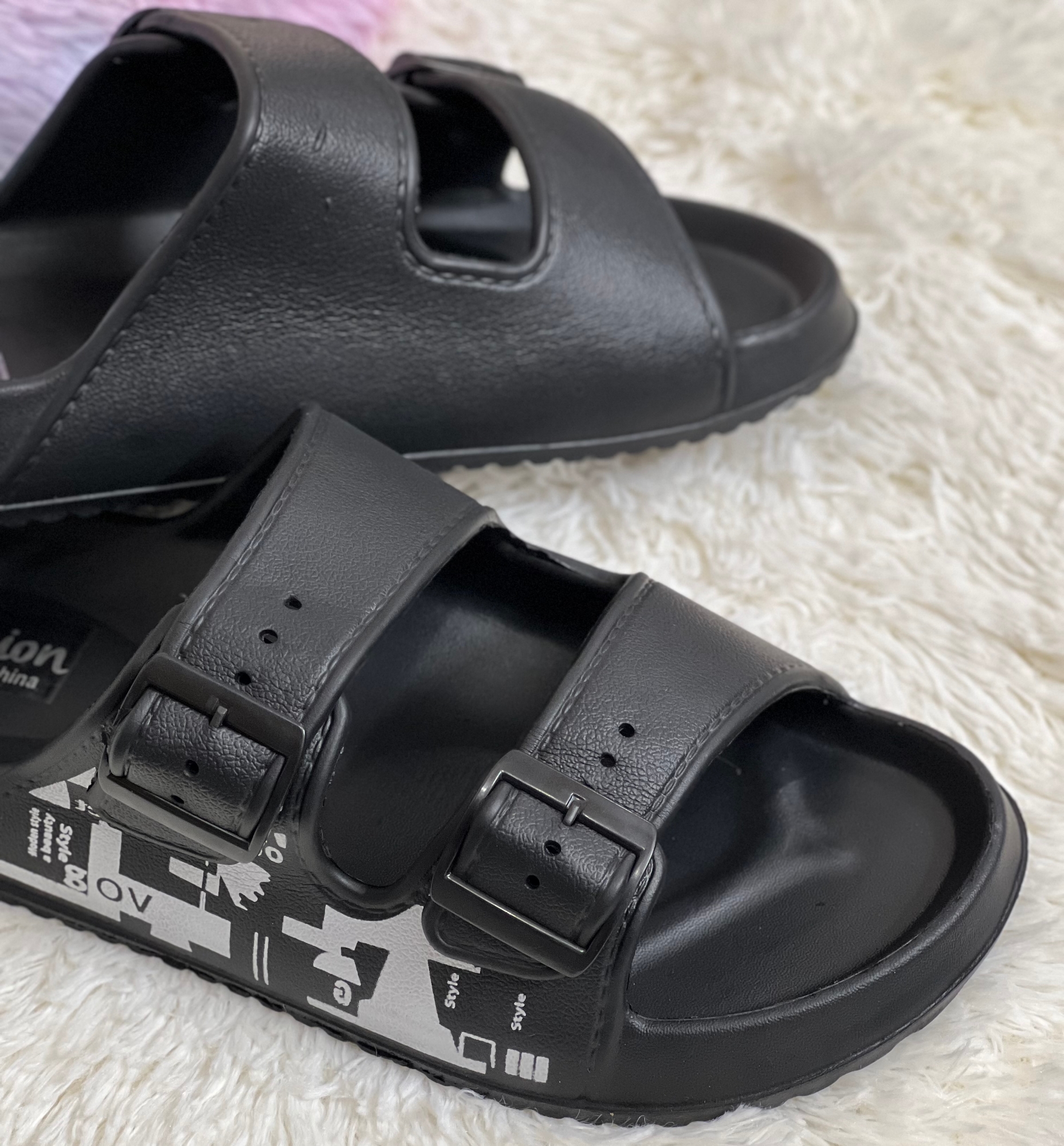 Picture of New Premium Super Comfortable StreetPrint Arizona Adjustable Buckle Slides Sandal