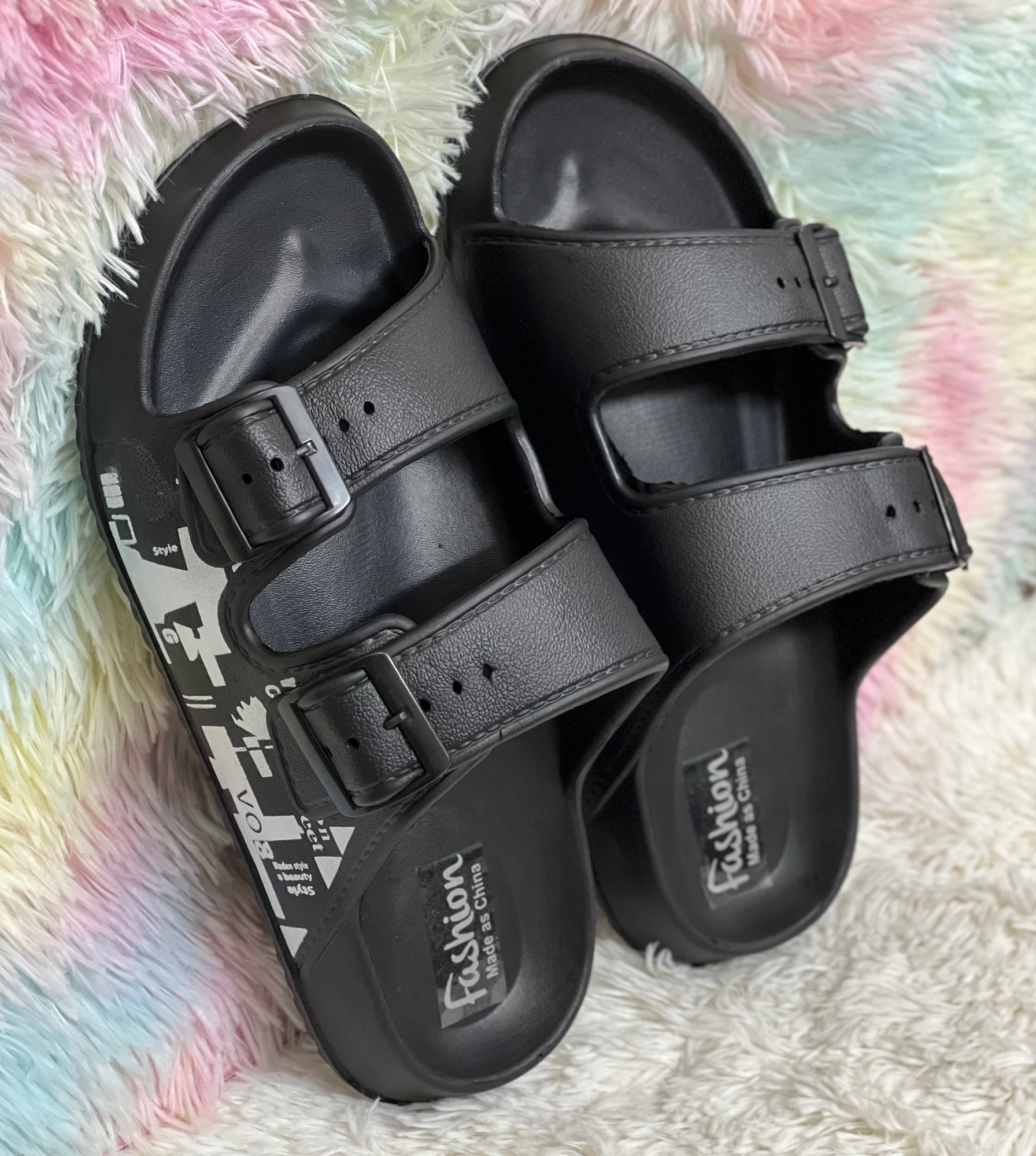 Picture of New Premium Super Comfortable StreetPrint Arizona Adjustable Buckle Slides Sandal