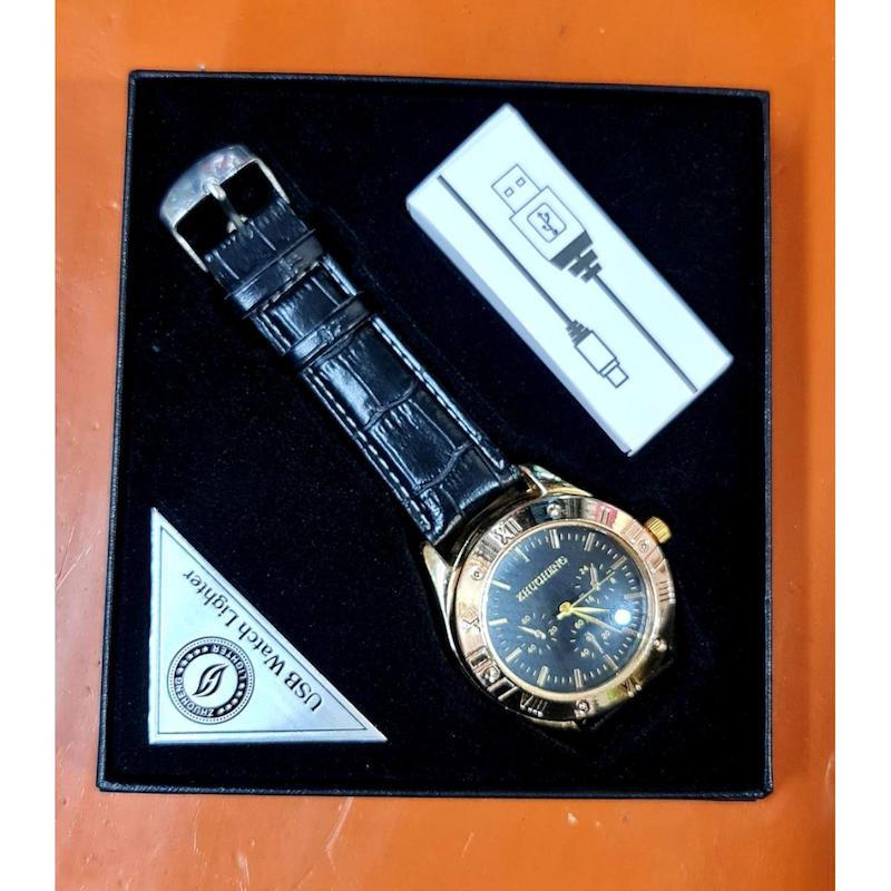 Picture of Usb Rechargeable Watch with Lighter gents gift birthday marriage day anniversary gift