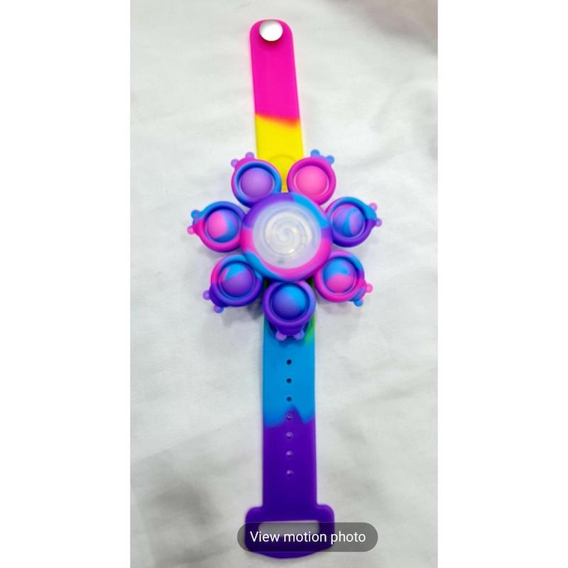 Picture of Toys Pot IT Fidget  watch lighting spinnerCartoon Bubble Sensory Toy Kids Stress Reliever Toys Adult Squeeze Sensory Popit Fidget Toy