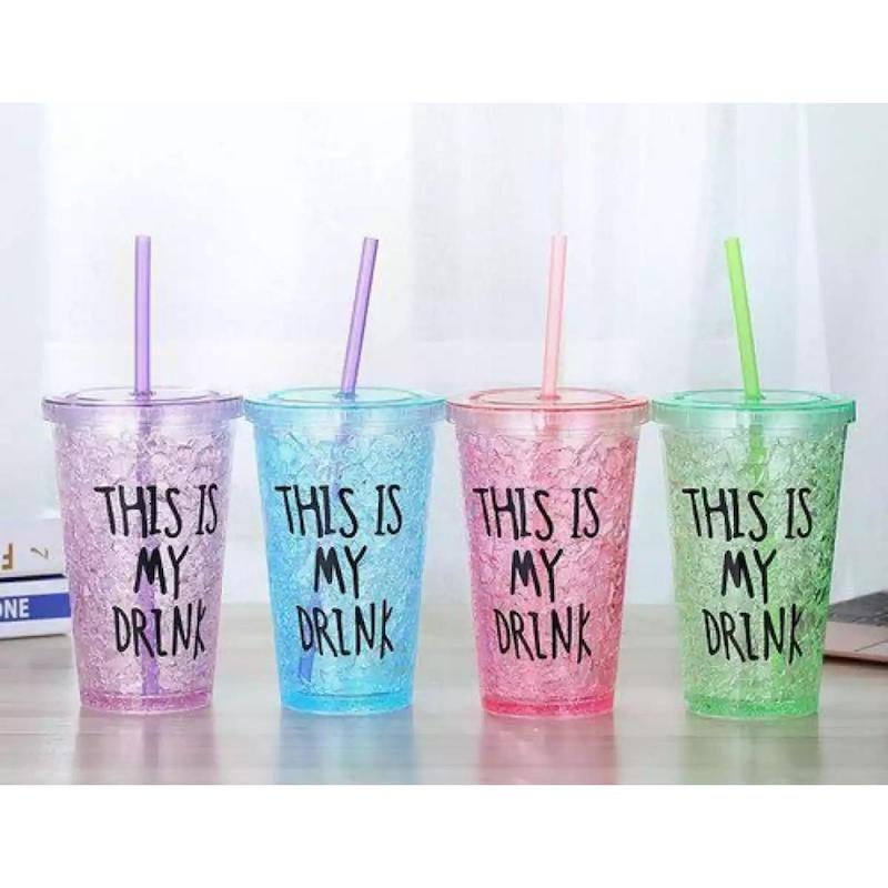 Picture of Summer Drinking Water Bottle Juice Pot Water pot With Straw/Water pot /Glass/Water Glass withStraw