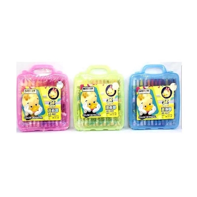Picture of Stationeries Duckey 24 Colour Oil Pastels - (Pack Of One) Multicolour - Water Color