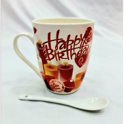 Picture of You and Making You Happy Printed Mug Gift for Her/His Birthday, Anniversary Romantic Love Quotes White Ceramic Coffee Mug - All Want to do is Spend My Life Loving
