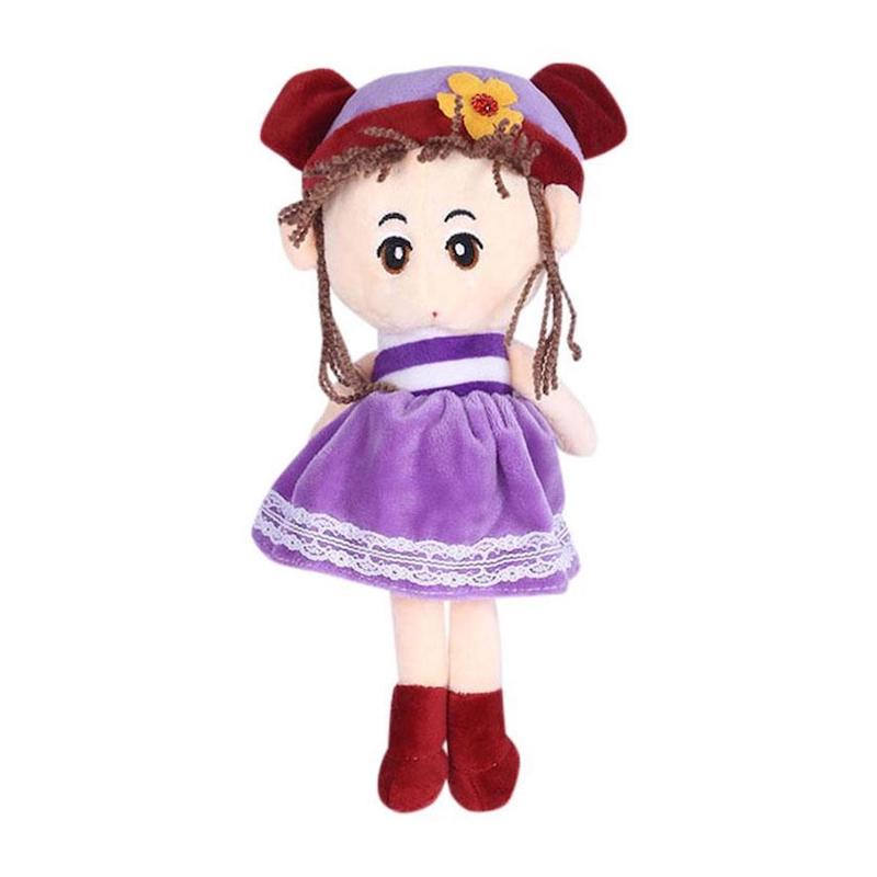 Picture of Woolen Toy Doll - White and Purple