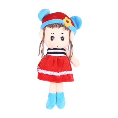 Picture of Woolen Doll Toy - Red and White