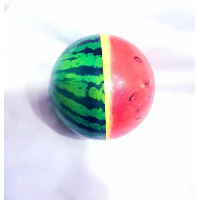 Picture of Rubber Moon Toy Ball - Orange and Black