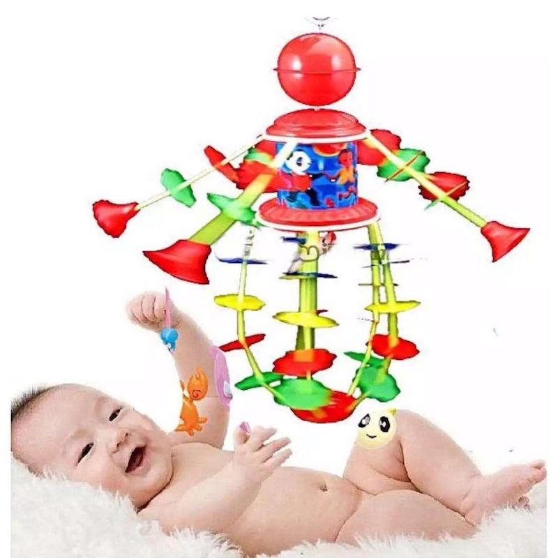 Picture of Rotating Bed Bell Toy with Music - Multi-color
