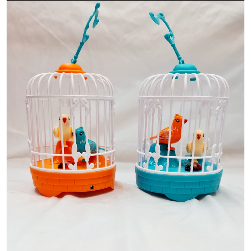 Picture of RechargeableTalking Birds Cage Light Music Toy Voice Control Vivid Appearance Festival Gift Electric Voice Control Induction Sound Simulation Bird new model 2024