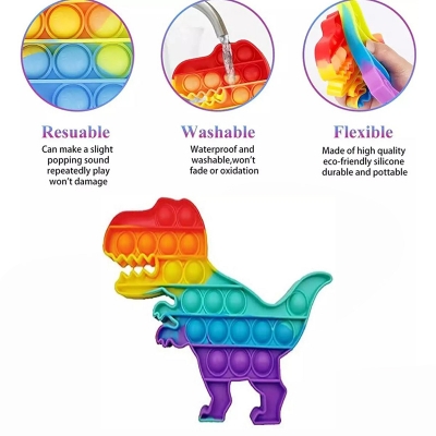 Picture of Push Pop Bubble Fidget Sensory Toy Special Needs Stress Reliever Silicone Stress Reliever Toy Squeezes Sensory Toys