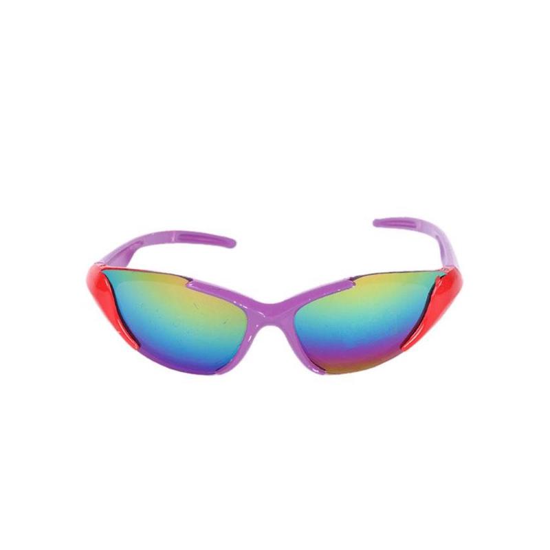 Picture of Purple and Red Plastic Sunglass For Boys
