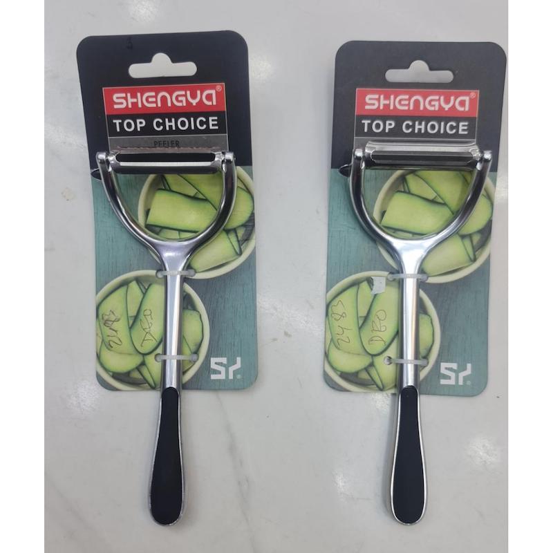 Picture of Product Type: Stainless Steel Slicer  / Peeler Fruit Vegetable Spud weight 100 garam Speed SIicer Cutter silver Material: stainless steel. Sharp stainless steel blade peels easily Durable zinc and stainlesS-steel construction Compact and ergonomic Hole in
