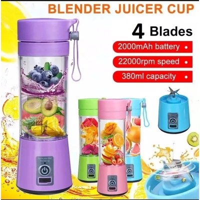 Picture of Portable Juicer Electric USB Rechargeable Smoothie Blender Machine Mixer Mini Juice Cup Maker fast Blenders food processor
