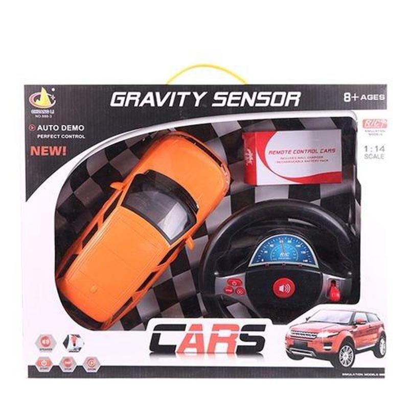 Picture of Plastic Remote Control Gravity Sensor Car - Orange And Black