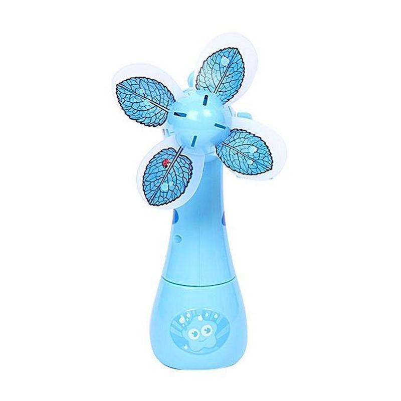 Picture of Plastic Hand Operated Toy Fan - Sky Blue