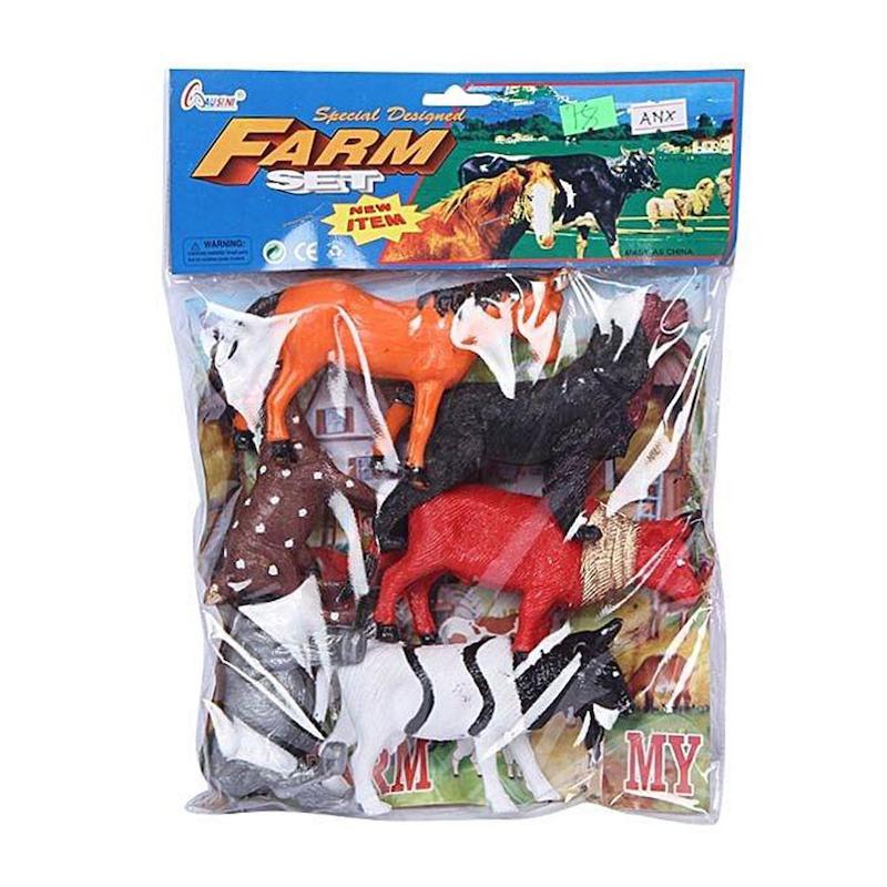 Picture of Plastic Farm kingdom Animal Toy Set - Multi Color