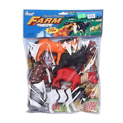 Picture of Plastic Farm kingdom Animal Toy Set - Multi Color