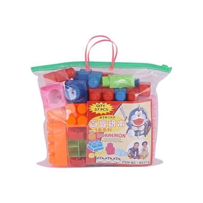 Picture of Plastic Doraemon Building Blocks Toy - Multicolor