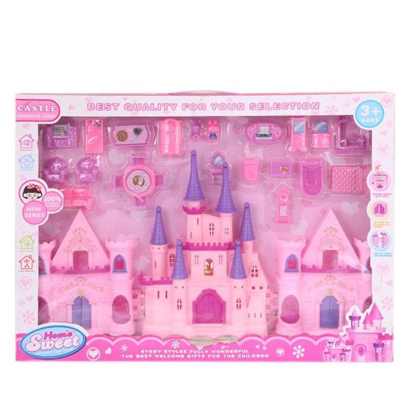 Picture of Plastic Doll House For Kids - Pink