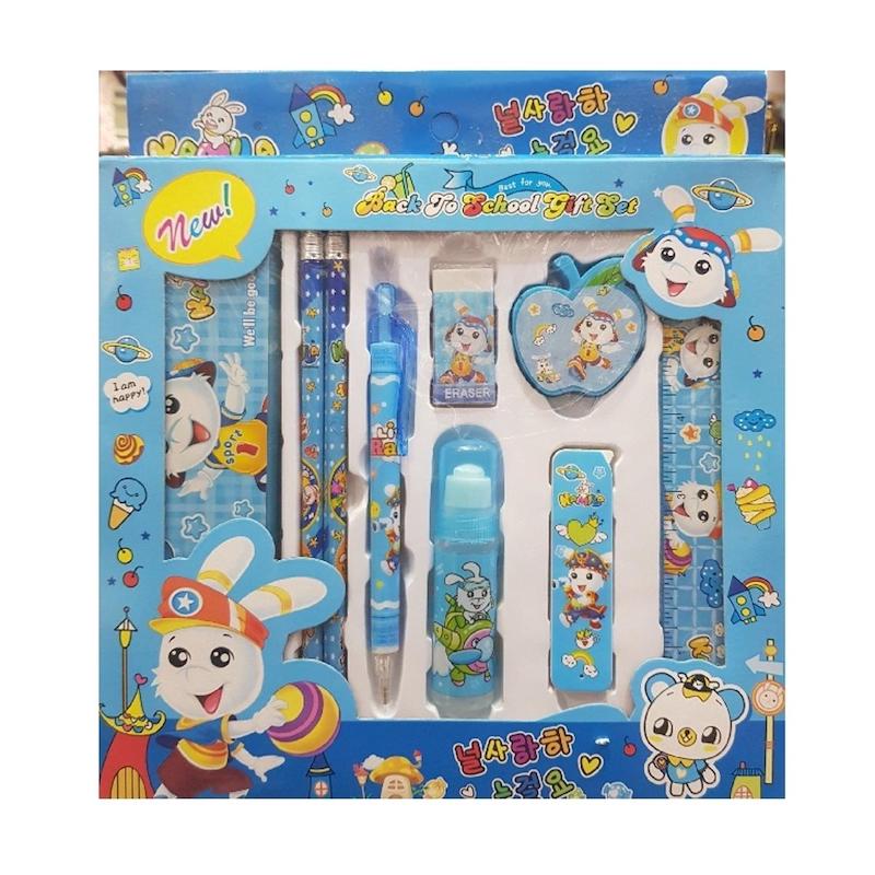 Picture of pencil box Stationery - Sky Blue Set beautiful baby gift