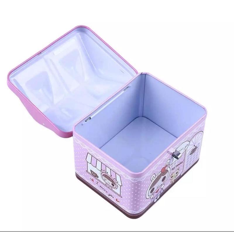 Picture of Metal House Shaped Coin Box Cartoon Kids Money Box piggy bank for kids