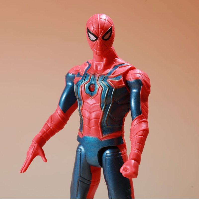 Picture of Marvel Avengers New 4 Design Series Spiderman PVC Action Super Hero Figure Model Toy With Lighting For Kids