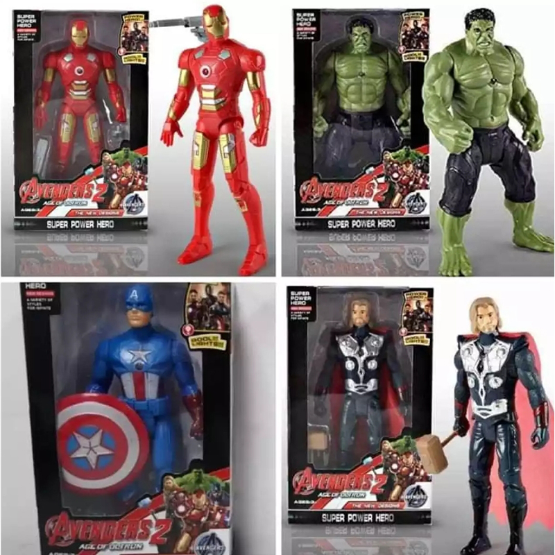 Picture of Marvel Avengers Hulk/ Iron man/ Thor/ Captain America Super Hero Figure boys light toy And With Good Light