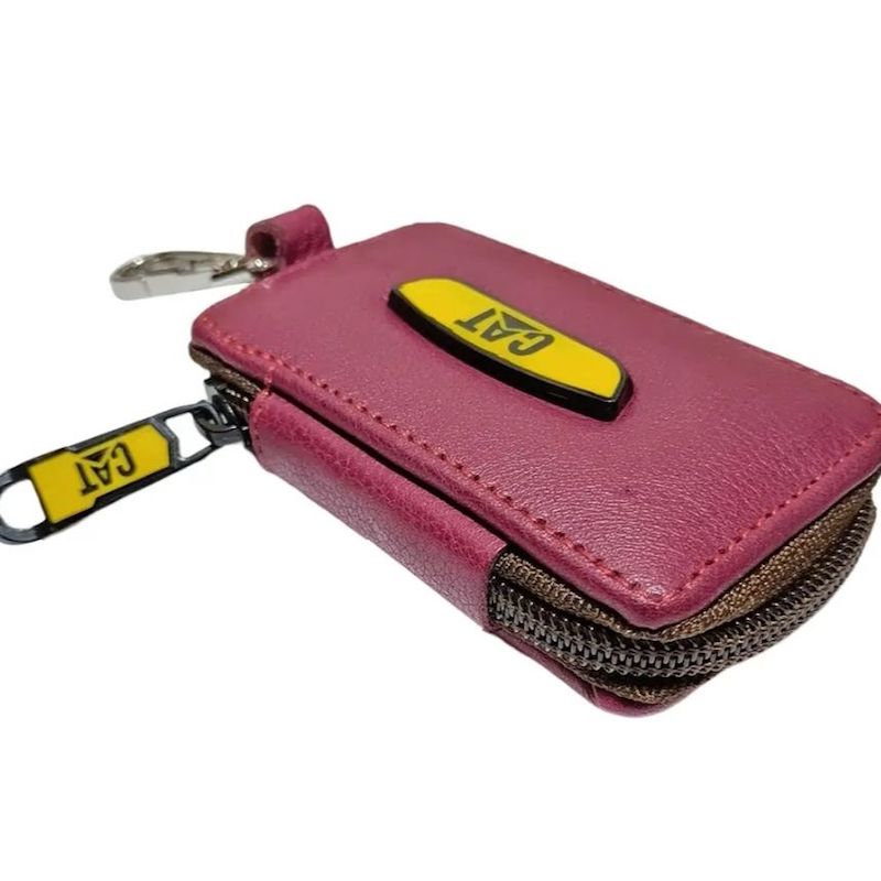 Picture of Leather Key Ring Holder Black/ Chocolate braun Key Ring Premium leather Men's key ring wallet at the best price-Wallet for