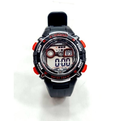 Picture of Kids Fashion LED Backlight alarm Dual Display Boys Shock Resistant Waterproof Digital Watch 1163