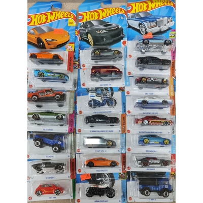 Picture of Hot Wheels new collection 2024 Basic Car H Assortment, 1 Mini Cars in Box Sale, Ages 3 and UpMcLAREN F1 GTR hot wheels made in Malaysia