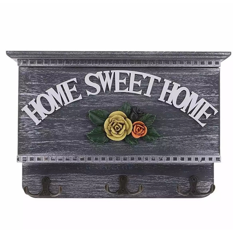 Picture of Home sweet wooden key holder for room decoration