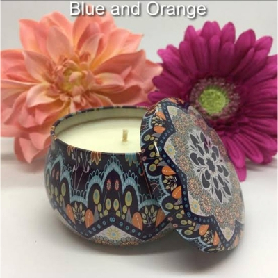 Picture of Home Decor | Gorgeous Casa Any3 lpc Scented Candles Iron Box Soy Wax Scented Dried Flower Aromatherapy Candle Birthday Candle Home Hotel Wedding