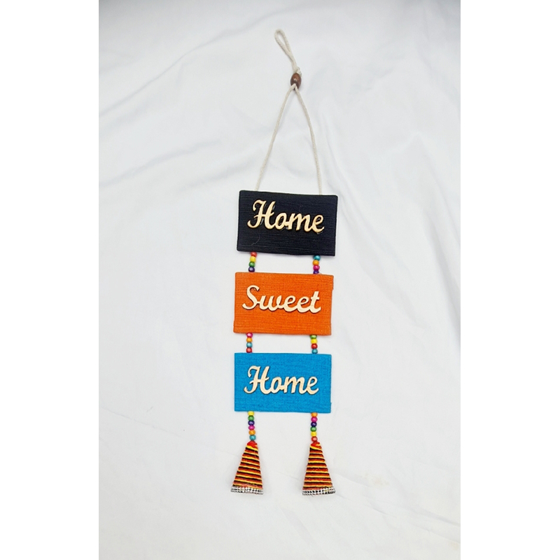 Picture of Handicraft  wall hanging "Home Sweet Home" jute material beautiful home