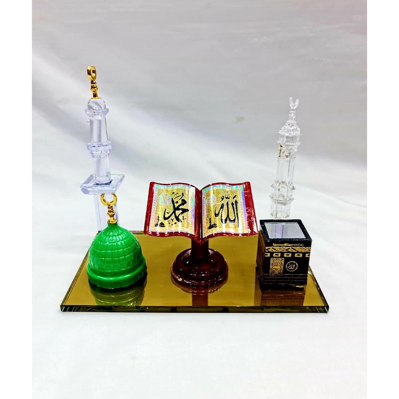Picture of Glass Mokka Sharif Show piece | Kaba Ghar Showpiece For Home Decoration or Birthday Gift