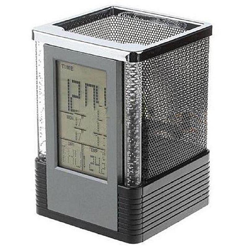 Picture of Digital Pen Holder With Digital Clock & light