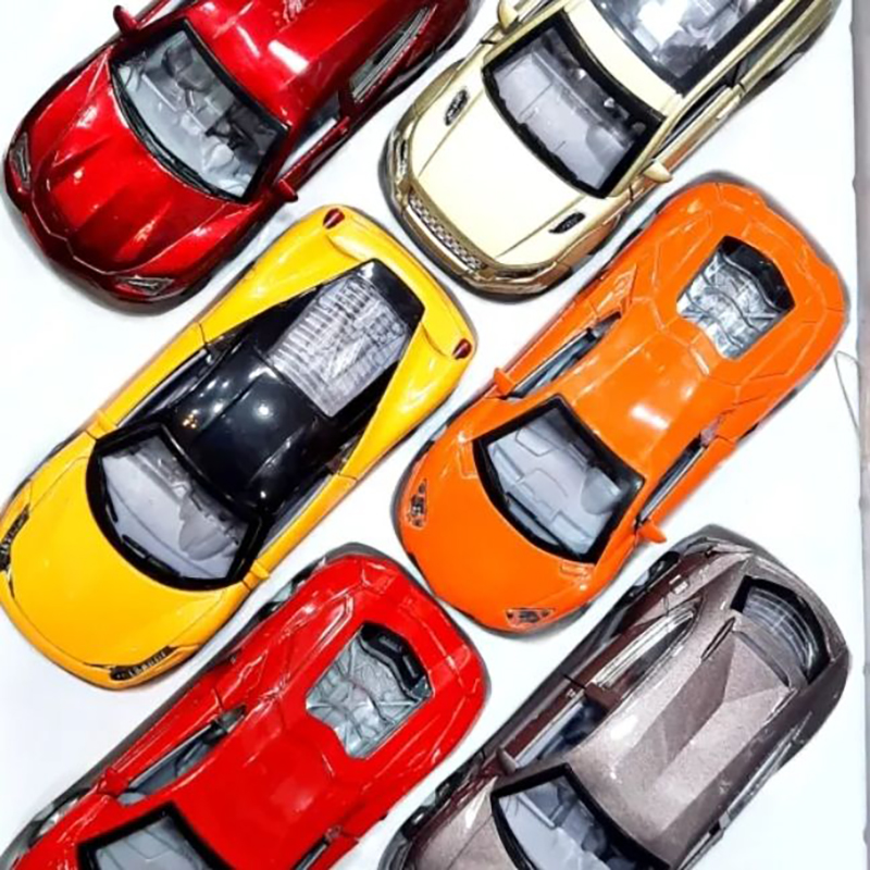 Picture of Diecast Mini Auto Alloy Car Models Kids Toys For Children Classic Metal Car Mercedes l Lamborghini McLaren pajaru alien all model available