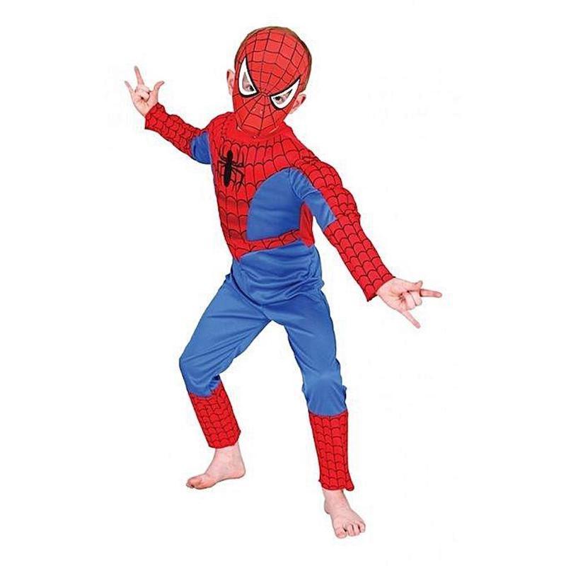 Picture of Cotton Spider Man Costume - Red And Blue
