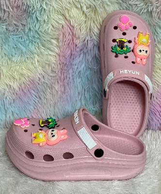 Picture of New Premium EVA Thick-Sole Comfort Lightweight Soft Cushion Slip-On Shoes Clogs Sandals with Cute Decorative Charms