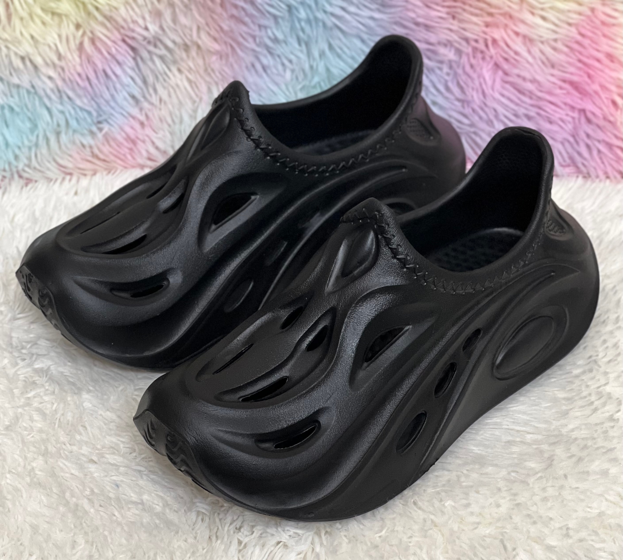 Picture of Mens NexWave Foam Motion Breathable Comfortable Outdoor Beach Crocs Clogs Shoes Sandal Black