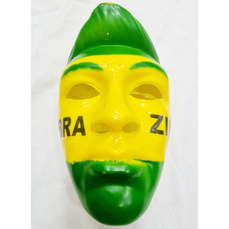 Picture of Brazil Lego Halloween Mask - yellow green