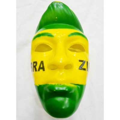 Picture of Brazil Lego Halloween Mask - yellow green