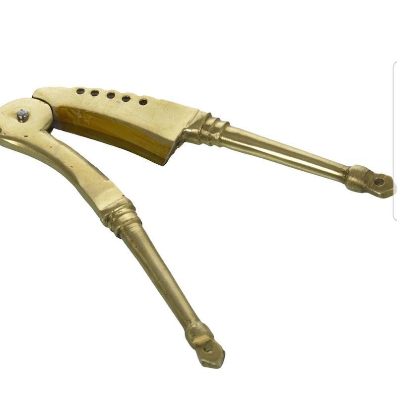 Picture of Brass Betel Nut Cutter or Sarota golden