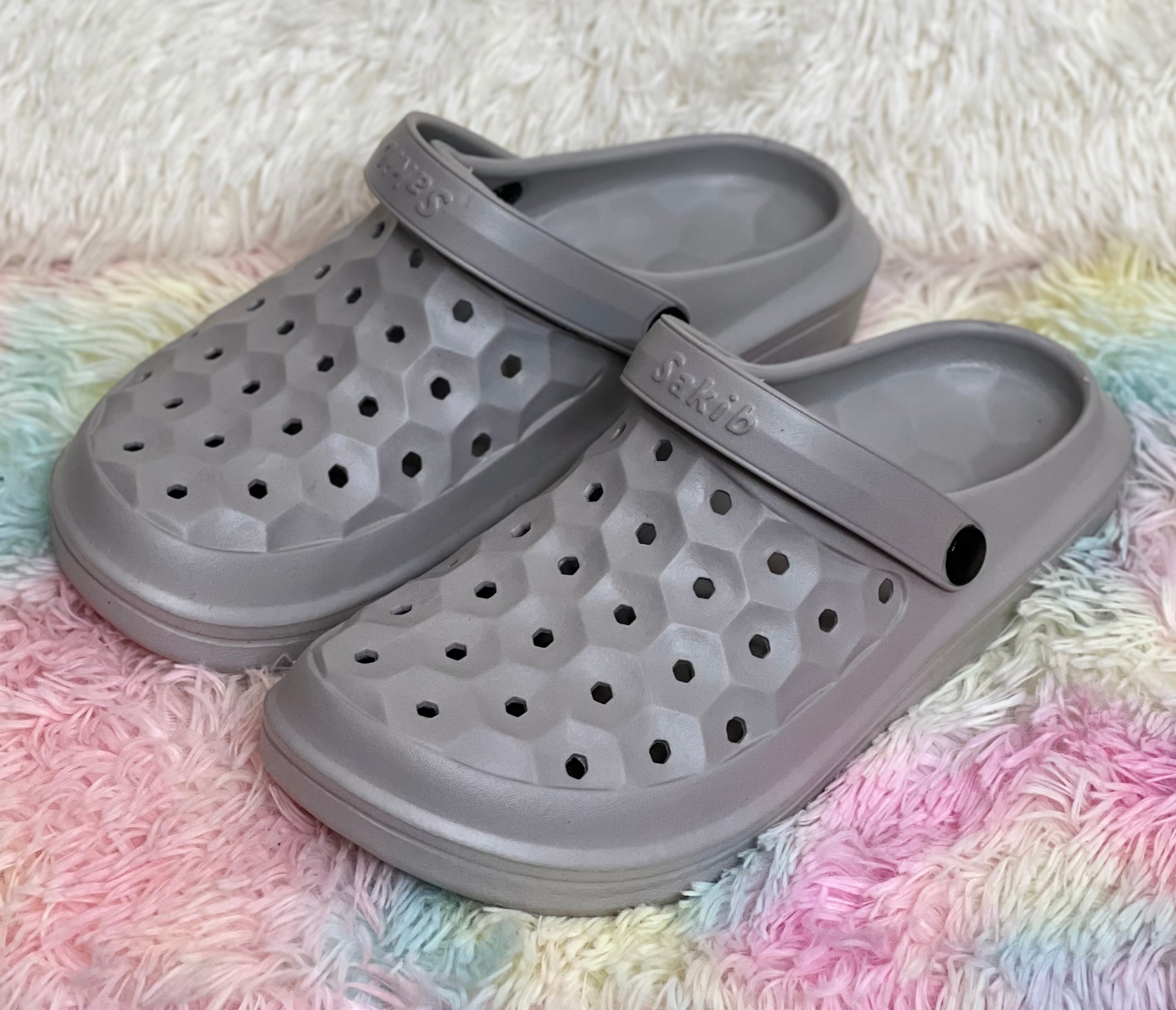 Picture of Mens New HexStep Comfortable Slip-on Varsity Clogs Shoes Sandals