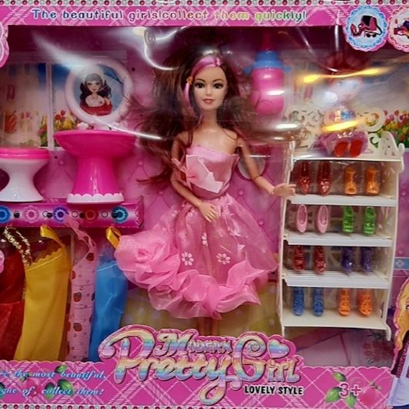 Picture of Barbie doll Joint Moveable fashion set Doll Beauty Fashion and StylishBarbie DOLL Wonderful Toy